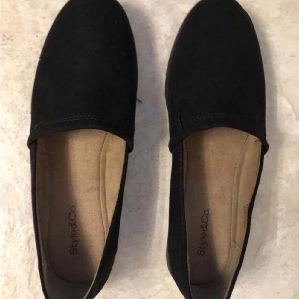 Style & Co. Black Slip-On Loafers